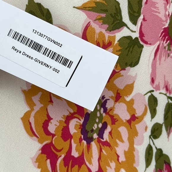 REFORMATION Reya Dress Final sale Help Giverny Rose Garden Floral Prink Midi - Picture 8 of 9